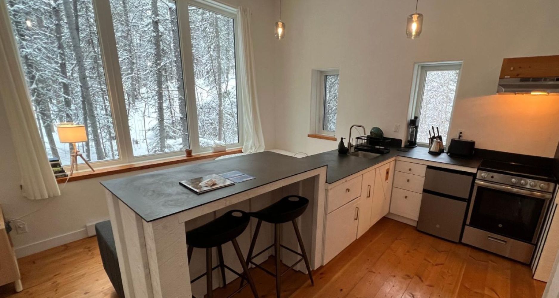 Image of Aurora, Sauna, and Hotsprings: Modern Cabin Stay in Whitehorse Getaway!